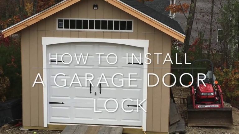 DIY Guide to add Lock to your Garage Door - Garage Sanctum